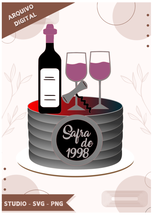 Arquivo de corte topo vinho