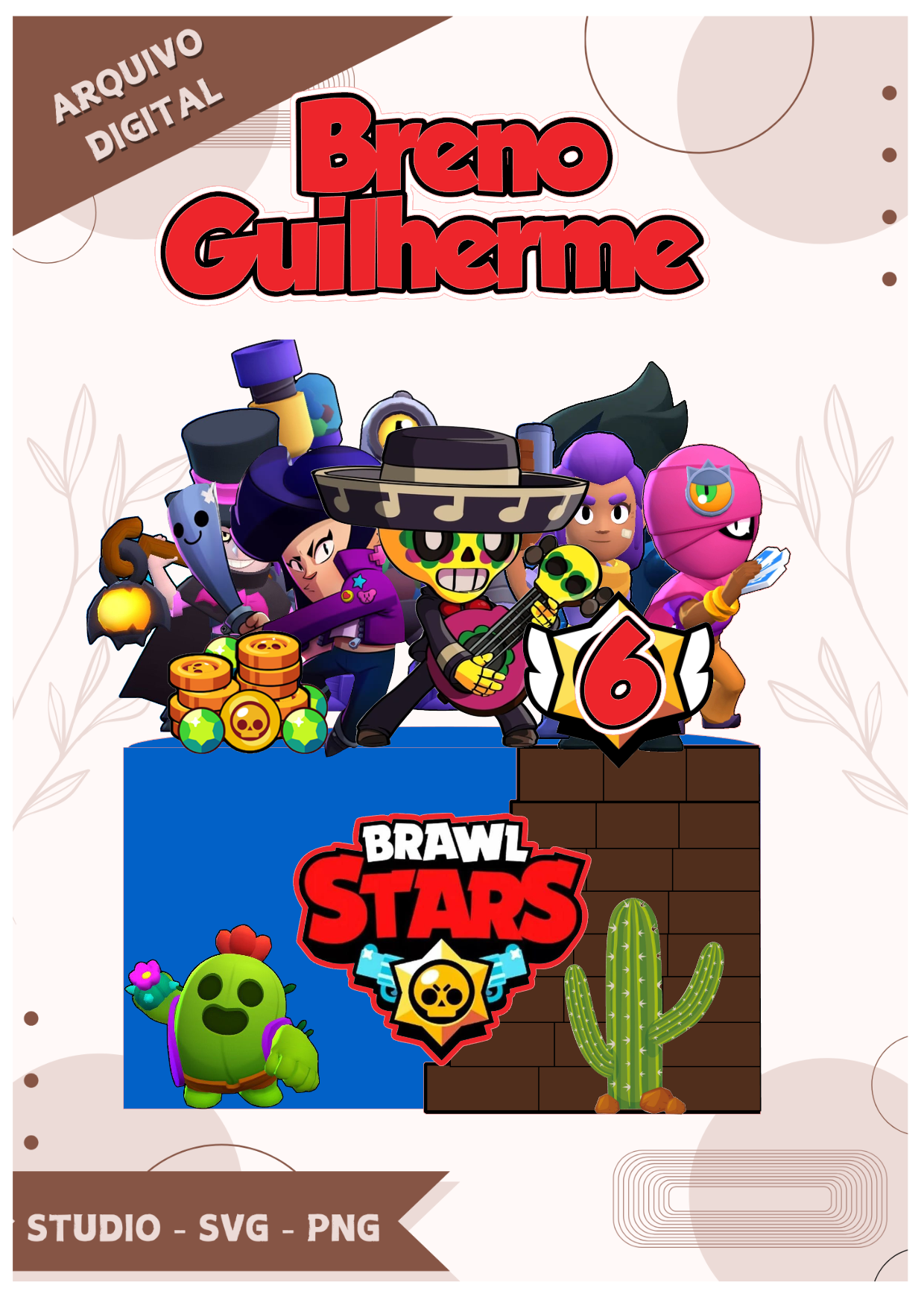 Arquivo de corte Topo Brawl Stars